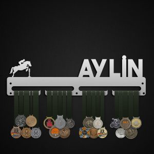 Kişiselleştirilebilir At Binicilik Engel Atlama Tasarımlı Madalya Askısı